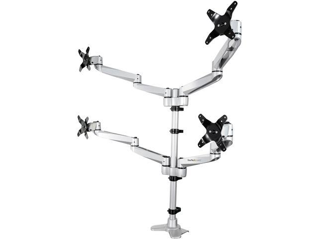 StarTech Full Motion 4 Arm Up to 27' Desk Monitor Mount ARMQUADPS