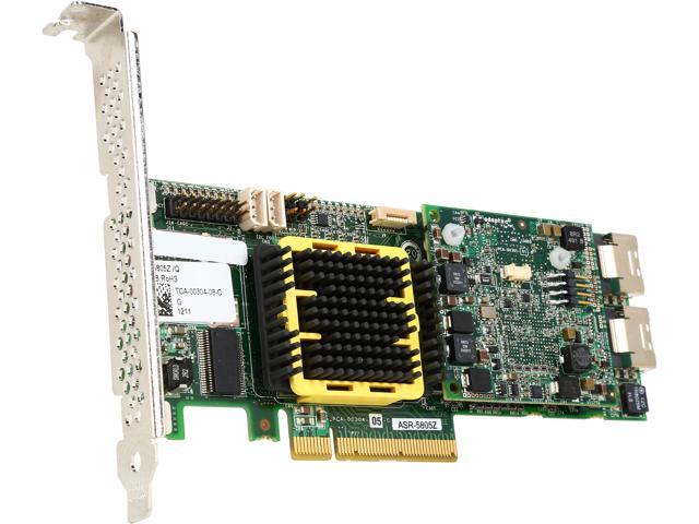 Adaptec 2268600-R PCI-Express x8 SATA / SAS maxCache 5805ZQ Controller Card