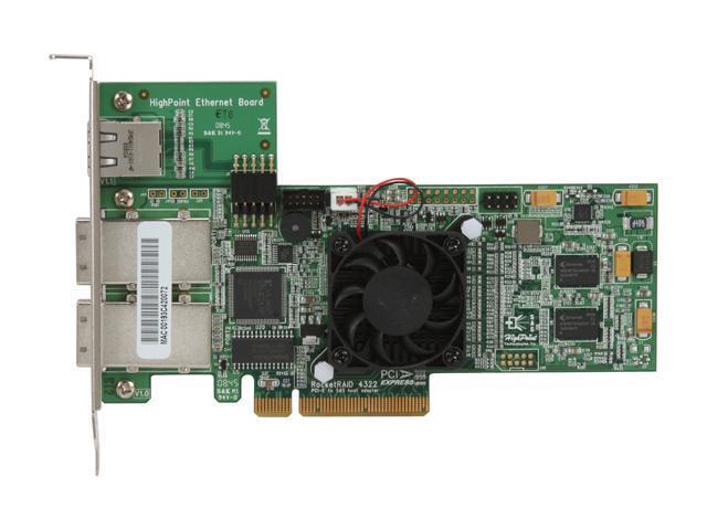 HighPoint RocketRAID 4322 PCI-Express x8 SATA / SAS Controller Card