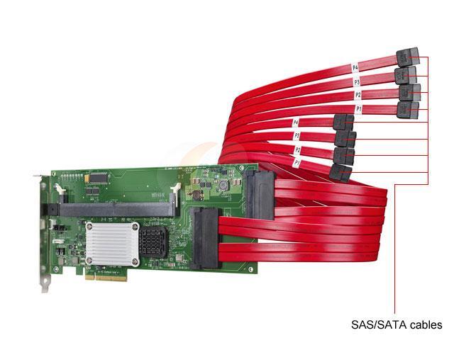 Intel SRCSAS18E PCI-Express x8 SATA / SAS Controller Card