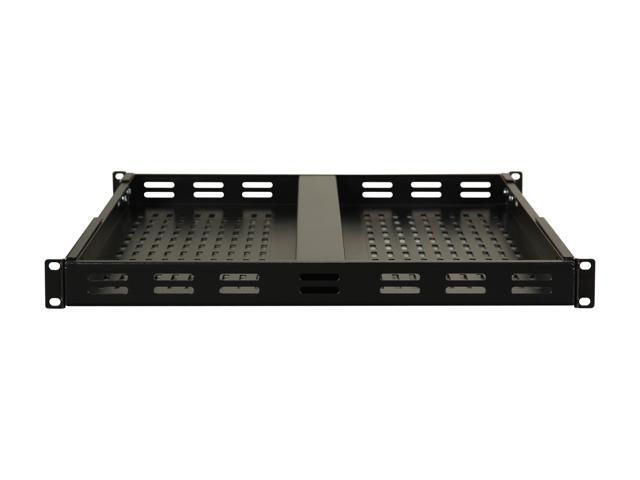 StarTech. com ADJSHELF 1U Adjustable Mounting Depth Vented Rack Mount Shelf - 175 lbs / 80 kg - Fixed Server Rack Shelf