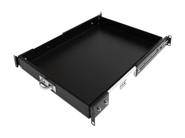 StarTech. com SLIDESHELFD 22in Black Deep Sliding Server Rack Cabinet Shelf