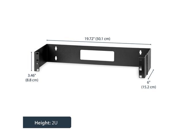 StarTech. com WALLMOUNTH2 2U 19' Hinged Wall Mount Bracket for Patch Panels