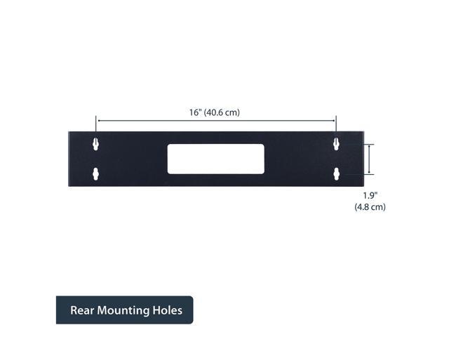 StarTech. com WALLMOUNTH2 2U 19' Hinged Wall Mount Bracket for Patch Panels