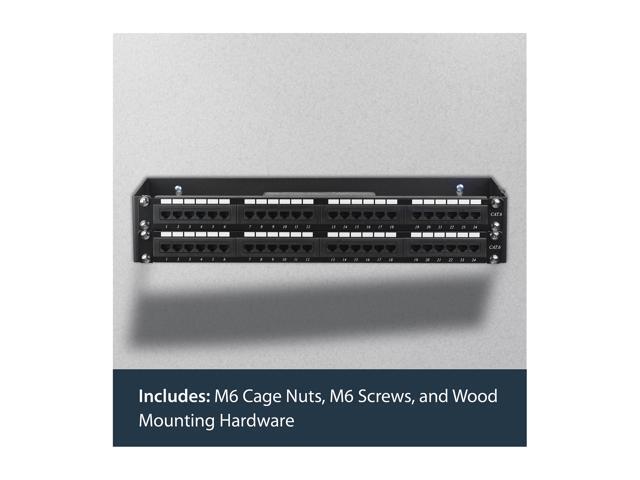 StarTech. com WALLMOUNTH2 2U 19' Hinged Wall Mount Bracket for Patch Panels
