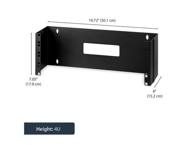 StarTech. com WALLMOUNTH4 4U 19in Hinged Wall Mounting Bracket for Patch Panels