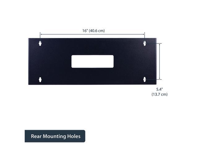StarTech. com WALLMOUNTH4 4U 19in Hinged Wall Mounting Bracket for Patch Panels