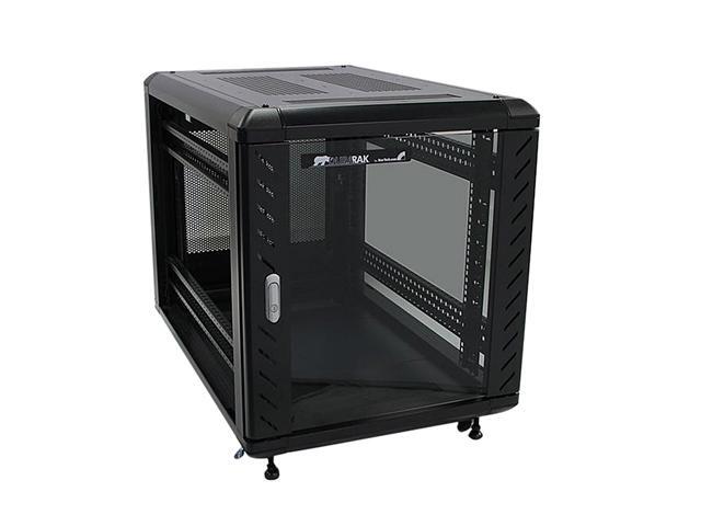 StarTech. com RK1236BKF Portable Server Rack Cabinet - 12U Server Rack - 36 in - with Glass Door - Network Cabinet - Rolling Server Rack with Casters