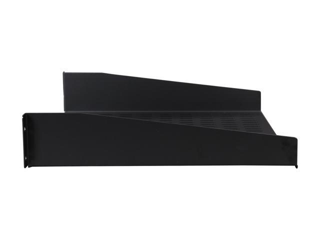 StarTech. com CABSHELFV 2U 16 in Universal Vented Rack Mount Cantilever Shelf - Fixed Server Rack Cabinet Shelf - 50 lbs / 22 kg - 16 in Deep