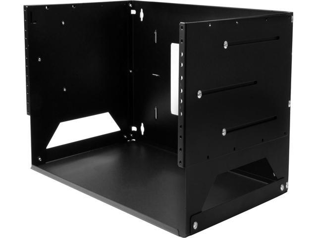StarTech.com 4U Wall-Mount Server Rack with Built-in Shelf - Solid Steel - Adjustable Depth 12in to 18in