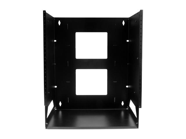 StarTech. com 8U Wall-Mount Server Rack with Built-in Shelf - Solid Steel - Adjustable Depth 12in to 18in