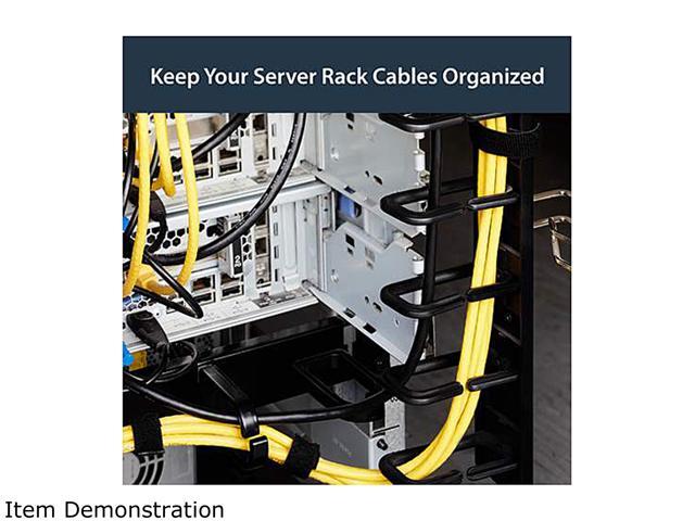 StarTech. com CMVER40UD Vertical Cable Organizer with D-Ring Hooks - 0U - 6 ft.