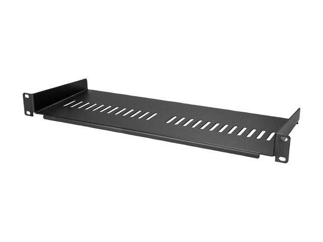 StarTech. com CABSHELF1U7V 1U Rack Shelf - 7 in Deep - Heavy-duty Steel - Vented Rack Shelf - Rack Mount Shelf - Server Rack Shelf - Network Rack Shelf