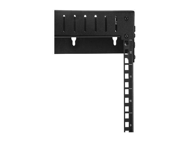 StarTech RK12WALLOA Wall Mount Server Rack - 12U Rack - 12 - 20 in Adjustable Depth - Open Frame - Network Rack - Computer Rack - Equipment Rack