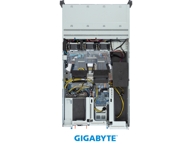 GIGABYTE R243-EG0-AAL1 Rack Server - AMD EPYC 8004 - 2U UP 4 x PCIe Gen5 GPUs Titanium