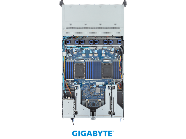 GIGABYTE R283-S91-AAE1 Rack Server - 5th/4th Gen Intel Xeon Scalable - 2U DP 12+2-Bay Gen4 NVMe/SATA/SAS