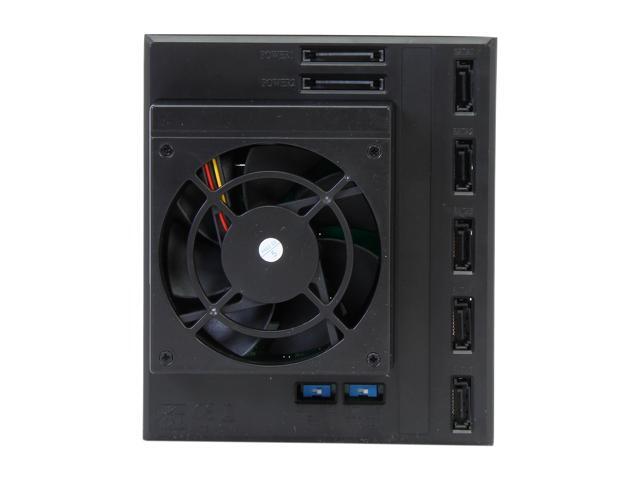 iStarUSA BPN-DE350SS-BLACK 3x5.25' to 5x3.5' SAS/SATA 6.0 Gb/s Trayless Hot-Swap Cage