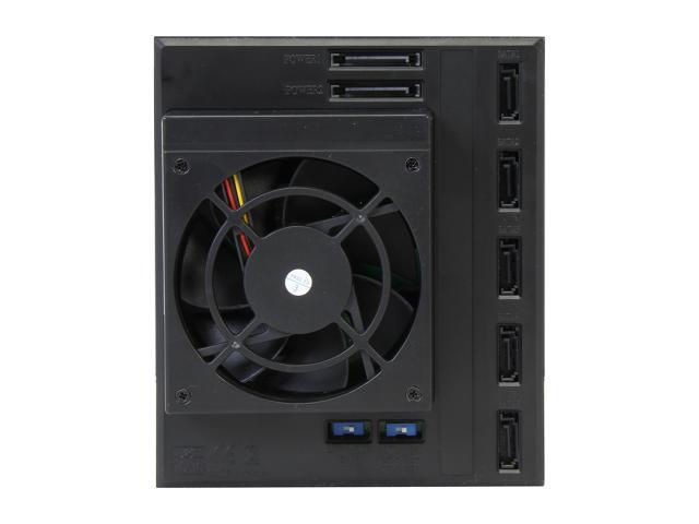 iStarUSA BPN-DE350SS-RED 3 x 5.25' to 5 x 3.5' SAS/SATA 6.0 Gb/s Trayless Hot-Swap Cage