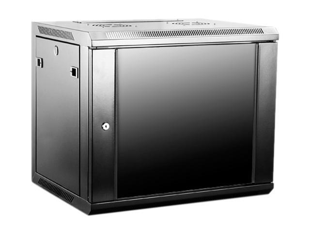 iStarUSA WM945-SFH25 9U 450mm Depth Wallmount Server Cabinet with 1U Supporting Tray