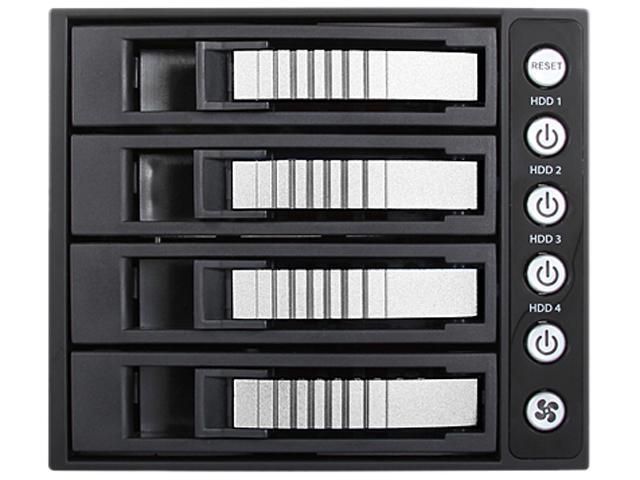 iStarUSA BPU-340HD-SILVER 3 x 5.25' to 4 x 3.5' 2.5' 12Gb/s HDD SSD Hot-swap Rack