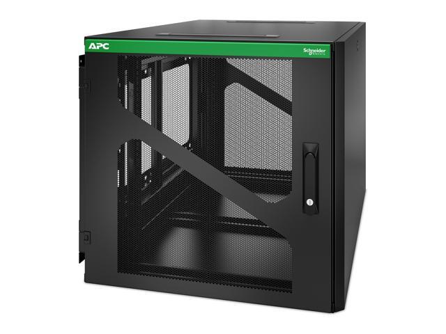 APC NetShelter 19' Wall Mountable Rack - 12U - Steel - Black AR112SM