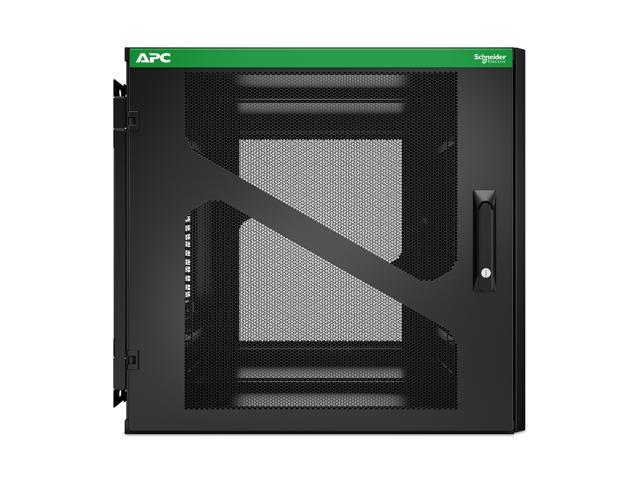APC NetShelter 19' Wall Mountable Rack - 12U - Steel - Black AR112SM