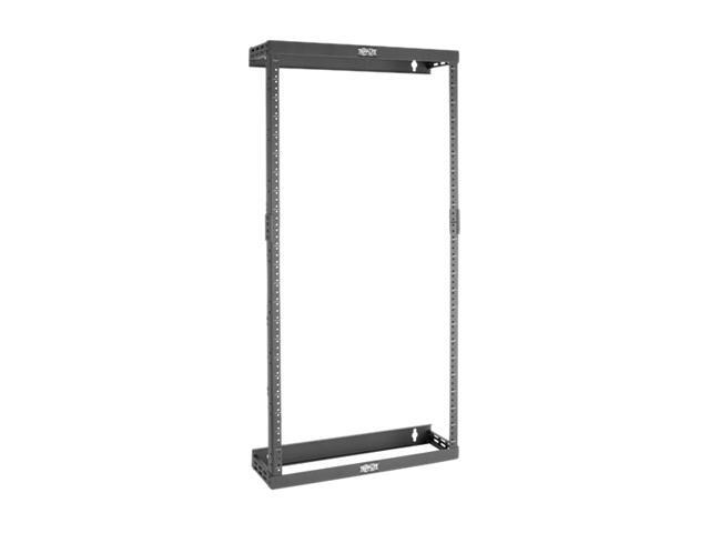 Tripp Lite 2-Post Open Frame Wall Mount Rack, Expandable 8U 12U 22U, Ultra-Low Profile Patch-Depth (SRWO8U22SD)