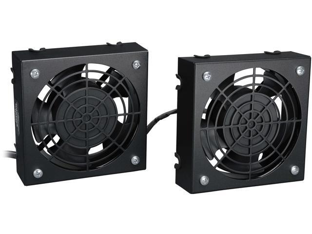 Tripp Lite SRXFANWM Wall-Mount Roof Fan Kit - Dual 230V High-Performance Fans, 210 CFM, 3 ft. Cord, C14 Input