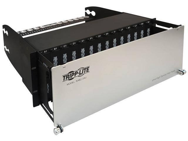 Tripp Lite Enclosure for 28 High-Density Fiber Cassettes, 4U Rack Mount Patch Panel, 10 Gb, 40 Gb and 100/120 Gb Equipment, Up to 336 Duplex LC.