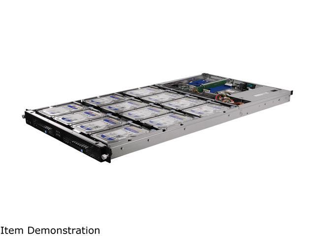 Open Box - Asrock Rack 1U12XL-EPYC/2T2E 1U Rackmount Server Barebone AMD SP3 (LGA4094) EPYC 7002/7001 Hot-Swap Bay SATA/SAS & NVME HDD/SSD