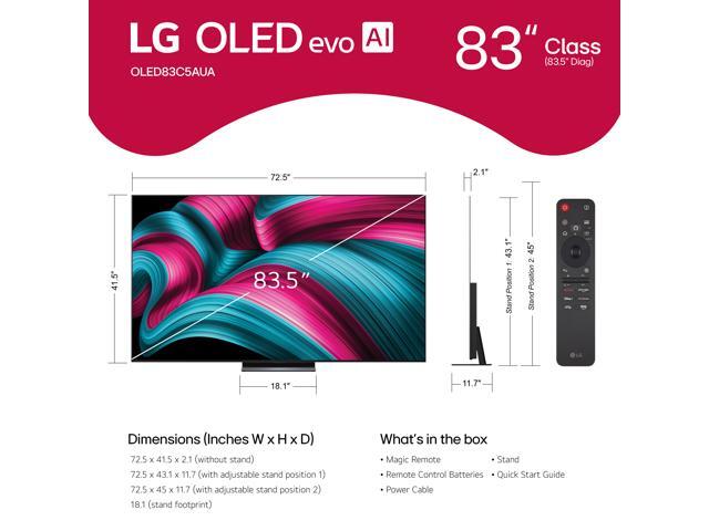 LG - 83" Class C5 Series OLED evo AI 4K UHD Smart webOS TV (2025) - image 8