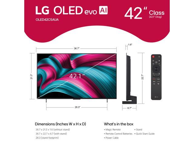 LG - 42" Class C5 Series OLED evo AI 4K UHD Smart webOS TV (2025) - image 7