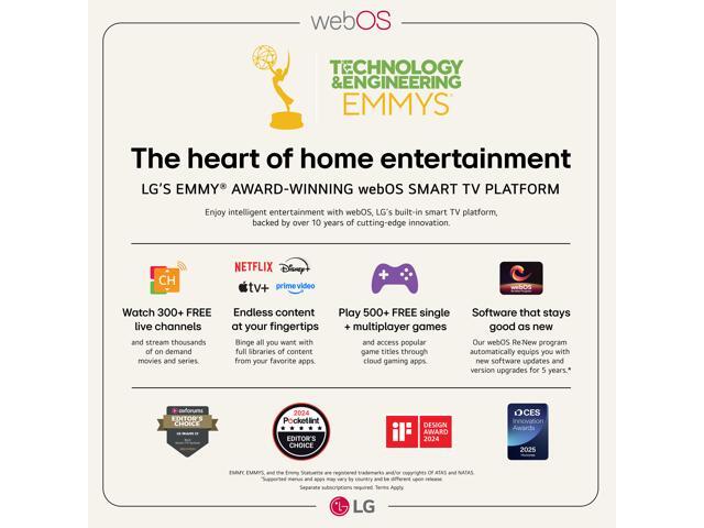 LG - 65" Class G5 Series OLED evo AI 4K UHD Smart webOS TV with One Wall Design (2025) - image 10