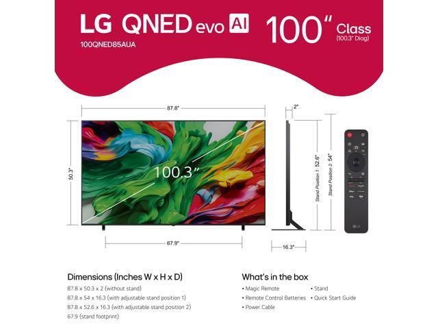 LG - 100" Class 85A Series QNED evo AI MiniLED 4K UHD Smart webOS TV (2025) - image 9
