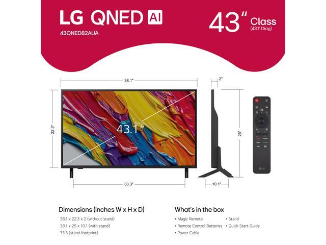 LG 43QNED82AUA 43' QNED AI 4K Smart TV with HDR10 Pro (2025)