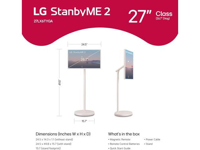 LG - StanbyME 2 - 27” Class LED QHD Smart webOS Portable and Detachable Touch Screen with Full Swivel Rotation (2025) - image 4
