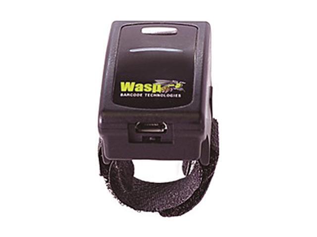 Wasp 633809004018 WRS100SBR Wearable 1D Ring Barcode Scanner, Bluetooth 4.1 - Black