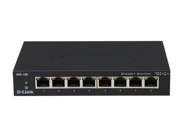 D-Link DGS-108 8-Port Gigabit Switch