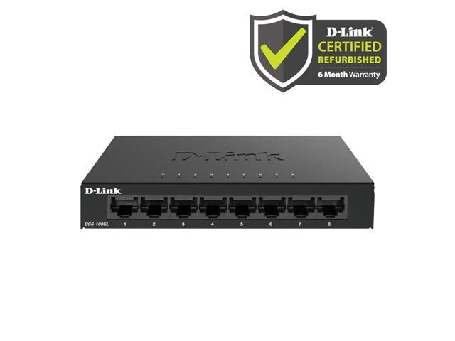 D-Link DGS-108 8-Port Gigabit Switch