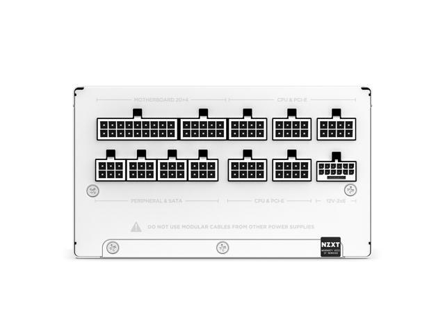 NZXT - C 850W ATX 3.1 80 Plus Gold Fully Modular Power Supply - White - image 6