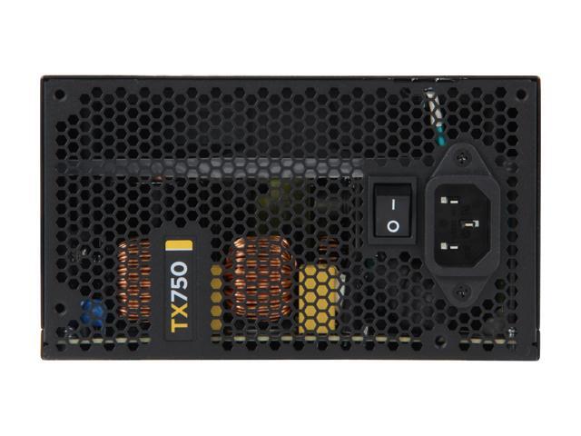 CORSAIR TX Series CMPSU-750TX 750 W Compatible with New 4th Gen CPU Certified Haswell Ready