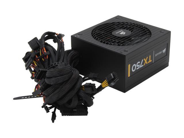 CORSAIR TX Series CMPSU-750TX 750 W Compatible with New 4th Gen CPU Certified Haswell Ready