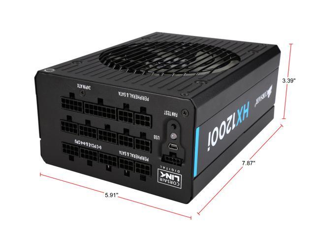 CORSAIR HXi Series HX1200i 1200W 80 PLUS PLATINUM Haswell Ready Full Modular ATX12V & EPS12V SLI and Crossfire Ready Power Supply with C-Link...