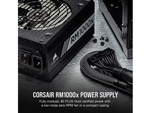 CORSAIR RMx Series RM1000X 1000W 80 PLUS GOLD Haswell Ready Full Modular ATX12V & EPS12V Power Supply SLI and Crossfire Ready, CP-9020094-NA