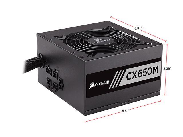 CORSAIR CX-M Series CX650M 650W 80 PLUS BRONZE Haswell Ready ATX12V & EPS12V Semi-Modular Power Supply CP-9020103-NA