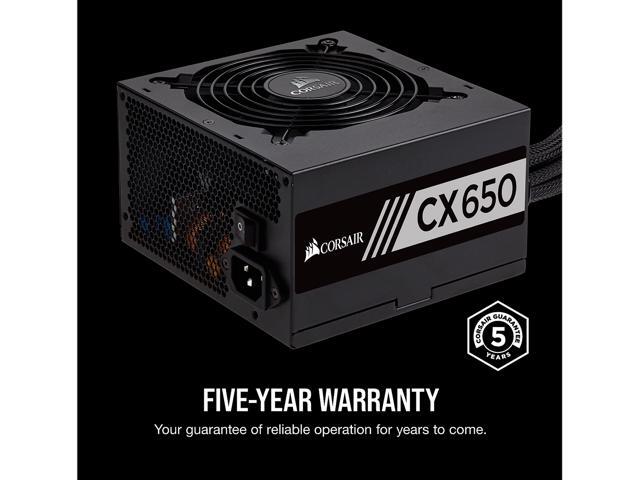 CORSAIR CX Series CX650 650W ATX12V 80 PLUS BRONZE Certified Active PFC Power Supply, CP-9020122-NA