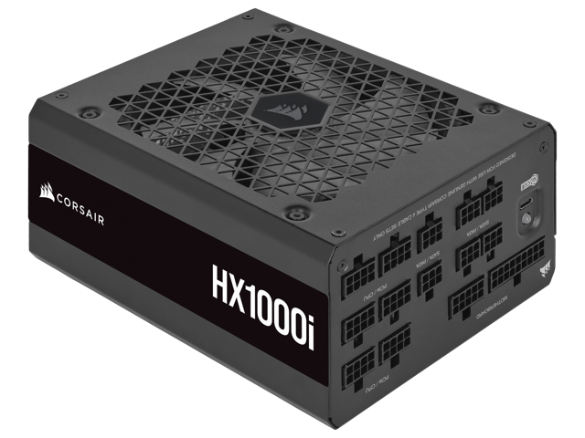CORSAIR - HXi Series 1000W 80 Plus Platinum Fully-Modular Ultra-Low Noise ATX Power Supply - Black - image 3