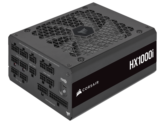 CORSAIR - HXi Series 1000W 80 Plus Platinum Fully-Modular Ultra-Low Noise ATX Power Supply - Black - image 6