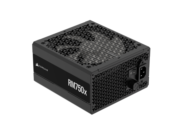 CORSAIR RMx Series RM750x ATX Power Supply - Fully Modular - ATX 3.1 - PCIe 5.1 - Cybenetics Gold - Low-Noise - Japanese Capacitors - 750 Watts