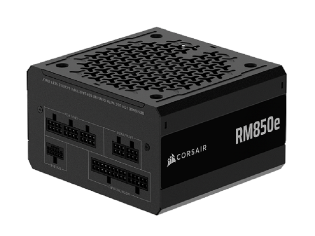 CORSAIR - RMe Series RM850e 80 PLUS Gold Fully Modular Low-Noise ATX 3.1 and PCIE 5.1 Power Supply - Black - image 3